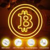 Bitcoin Neon Sign - USB LED Wall Light (32x32cm)