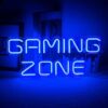 Blue LED Gaming Zone Neon Sign - Wall Decor