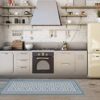 Blue Vinyl Rug - Durable & Hygienic (78x180 cm)