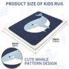 Blue Whale Non-Slip Kids Play Mat, 89x150 cm