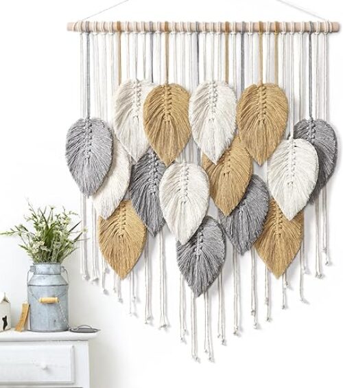 Boho Macrame Tapestry - 23.6&Quot; Cotton Wall Hanging