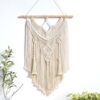 Boho Makramee Wandbehang, handgefertigte Baumwolle (43x66cm)