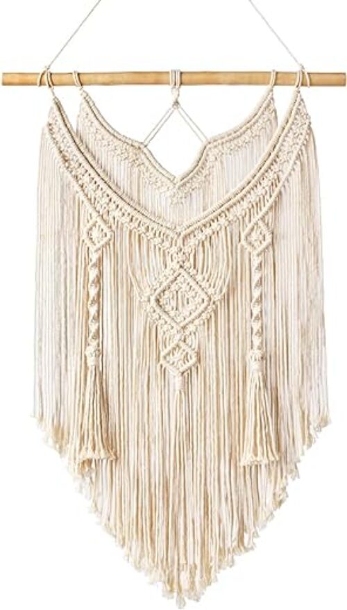 Boho Macrame Wall Hanging, Handcrafted Cotton (43X66Cm)