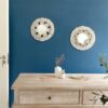 Boho Macramé Wall Mirrors, Set of 2 (Ivory)