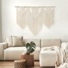 Boho Macrame Wall Tapestry, 114 × 96 cm