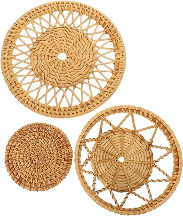 Boho Seagrass Wall Baskets (Pack of 3)