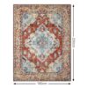 Boho Vintage Rot Waschbarer Anti-Rutsch-Teppich