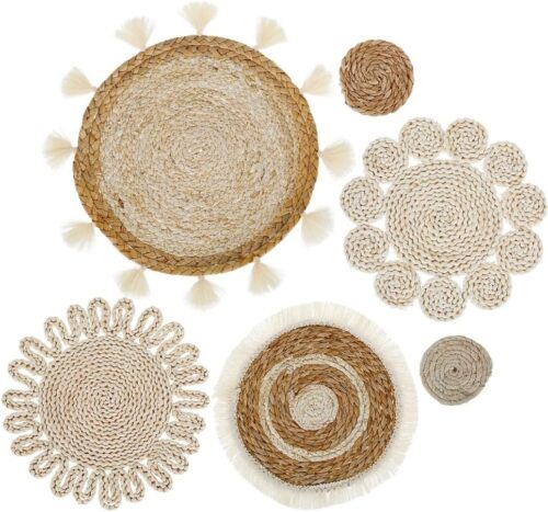 Boho Wandkorb Set - Handgefertigt, 6 Stile