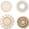 Boho Woven Wall Set with Bamboo Tray