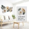 CLXRZM 3D Metallblume Wandskulptur