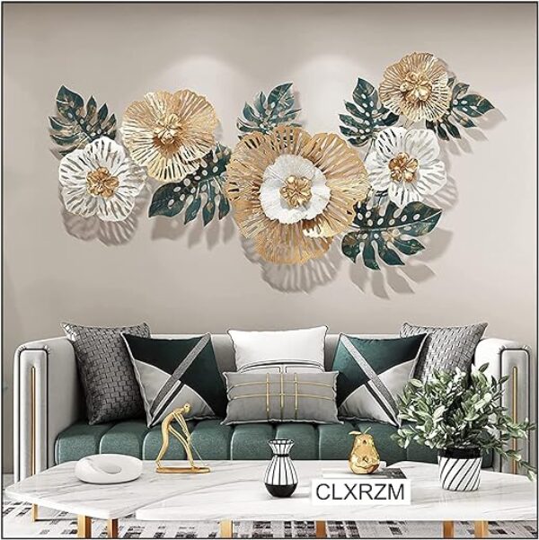 CLXRZM 3D Metallblume Wandskulptur