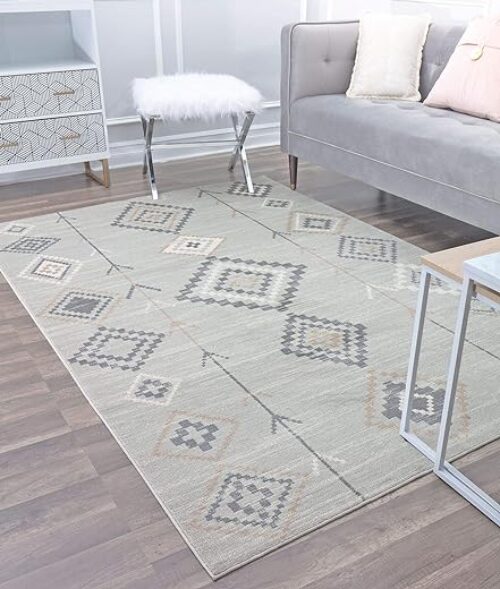 Cosmoliving Native Mist Moroccan Rug