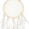 Crochet Bamboo Dreamcatcher Mobile, 16 Cm Diameter