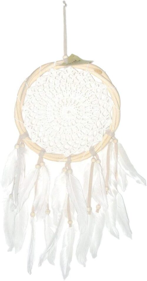 Crochet Bamboo Dreamcatcher Mobile, 16 Cm Diameter