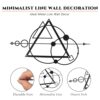 Elegant 3D Geometric Metal Wall Art