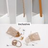 Elegant White Hanging Ceramic Planters, 3-Piece Set