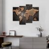 First Wall Art World Map Canvas