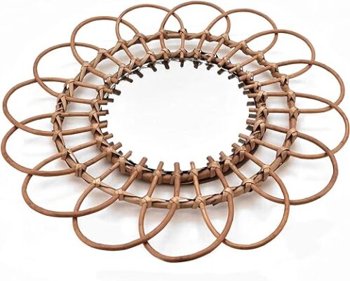 Flower Look Willow Wall Mirror - 50 Cm