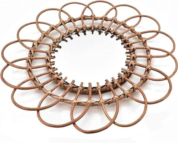Flower Look Willow Wall Mirror - 50 cm