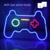 Gamepad Neon Sign - Blue, USB, 41x28cm