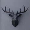 Geometric Deer Head Wall Sculpture