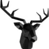 Geometric Deer Head Wall Sculpture