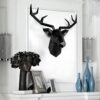 Geometric Deer Head Wall Sculpture