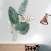 GILDE XXL 3D Metal Leaf Wall Art