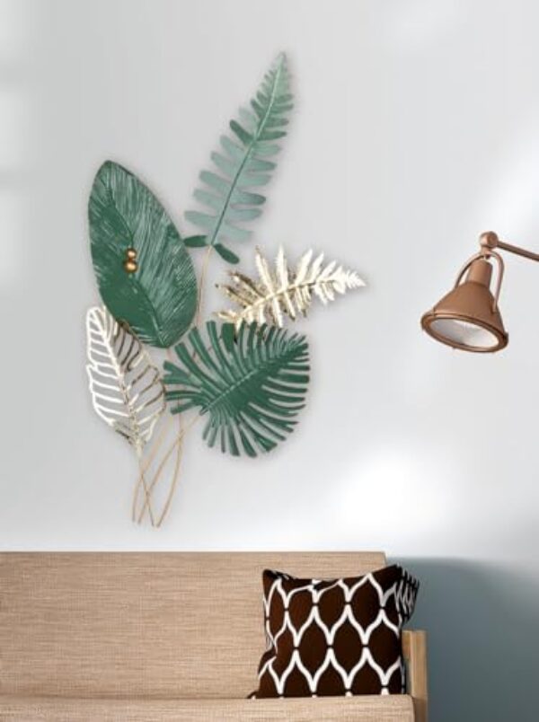 GILDE XXL 3D Metal Leaf Wall Art