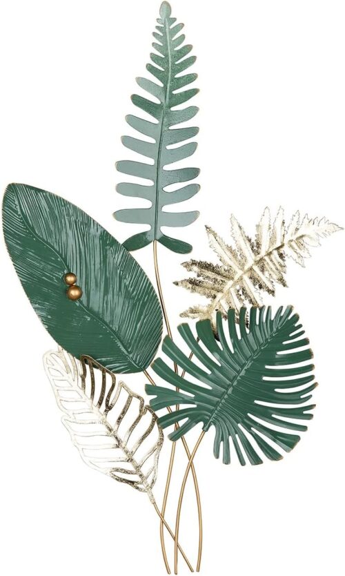 Gilde Xxl 3D Metal Leaf Wall Art