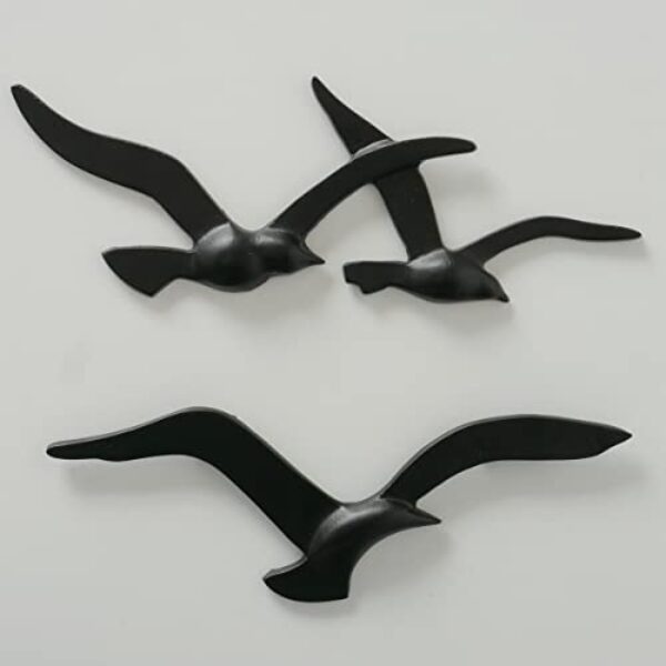 Gold Metal Bird Wall Art - Nautical Design