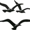 Gold Metal Bird Wall Art - Nautical Design