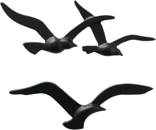 Gold Metal Bird Wall Art - Nautical Design