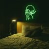 Green Smoking Alien Neon LED Light Sign