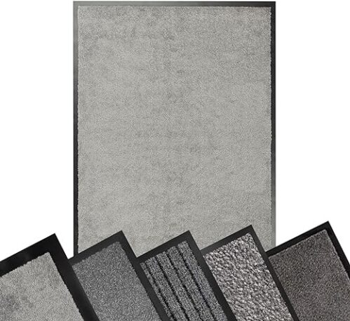 Graue, rutschfeste Schmutzfangmatte Xxl (90X300 cm)
