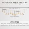 Hammered Gold Moon Phase Garland - 91cm