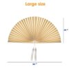 Handgefertigter Wandfächer aus Bambus (81,3 cm, böhmischer Stil)