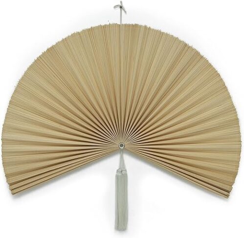 Handgefertigter Wandfächer aus Bambus (81,3 cm, böhmischer Stil)