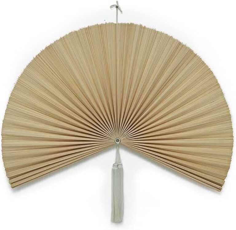 Handgefertigter Wandfächer aus Bambus (81,3 cm, böhmischer Stil)