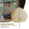 Handmade Bamboo Rattan Fans - Natural, 2 Pack