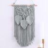 Handmade Boho Macrame Wall Hanging - Grey, 65X35 Cm