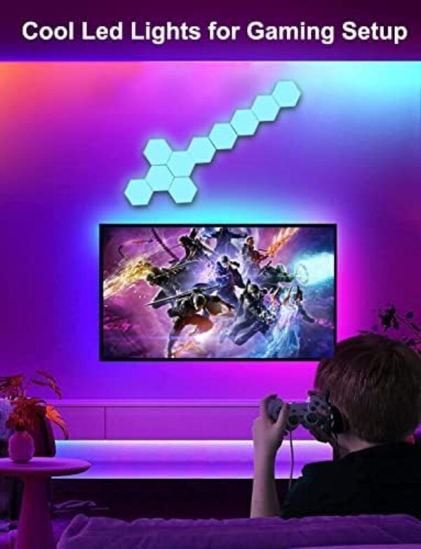 Hexagon RGB Gaming-Wandleuchte - Touch, Fernbedienung