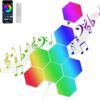 Hexagon RGB Music Sync Wall Light Panels (8er Pack)