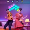 Hexagonal Syncing LED Wall Lights with Remote (Modular, Colorful)