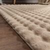 High Pile Geometric Rug, Beige, 200x280 cm