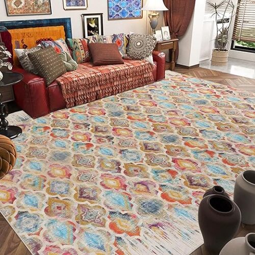 Hombys Moroccan Style Boho Rug