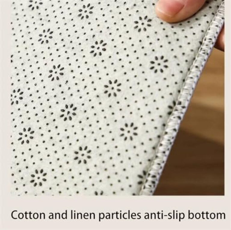 Irregular Cream Rug - Soft, Large, Anti-Slip