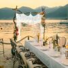 Large Beige-White Macrame Wedding Backdrop 63"x78