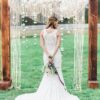 Large Beige-White Macrame Wedding Backdrop 63"x78