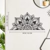 Large Black Metal Mandala Wall Art for Home/Office